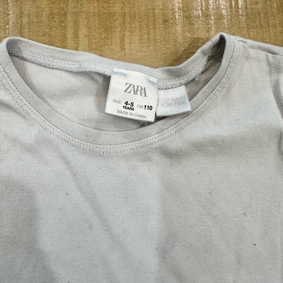 Bundle 8 toddler boys Zara white tee undershirts tops long sleeve - Picture 9 of 13